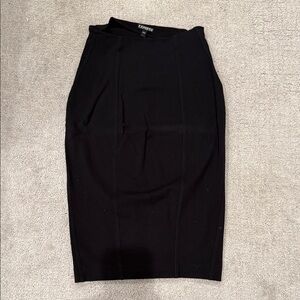 Express Classic Black Pencil Skirt